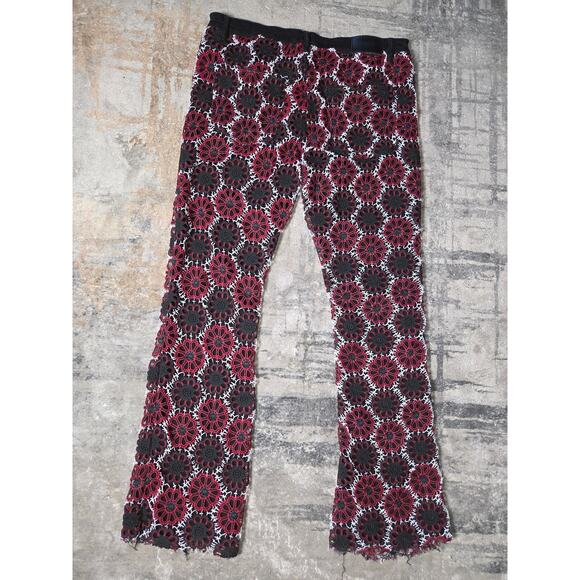 Valabasas "HONEYCOMB" Stacked flare jeans midnight mahogany size 40 - Picture 3 of 9